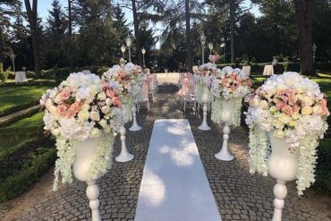 Düğün organizasyonu gelin yolu süsleme